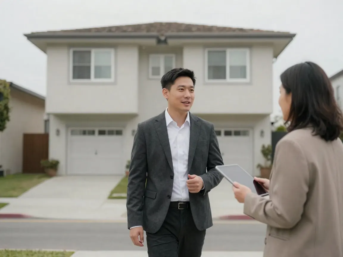 Brian touring a rental property with an investor